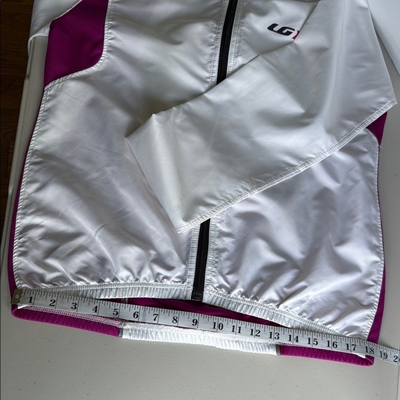 Louis Garneau White and Pink Modesto II Cycling Jacket Technical Jacket - Picture 15 of 16